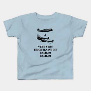 Thunder bolt and Lightning. Bohemian Rhapsody. WW2 fighter planes Kids T-Shirt